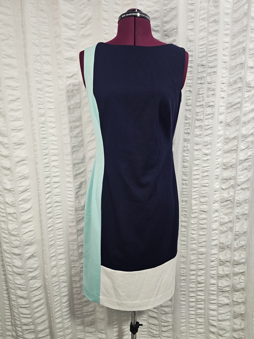 Lauren Ralph Lauren Sleeveless Color-block Sheath Shift Dress - Picture 2 of 16